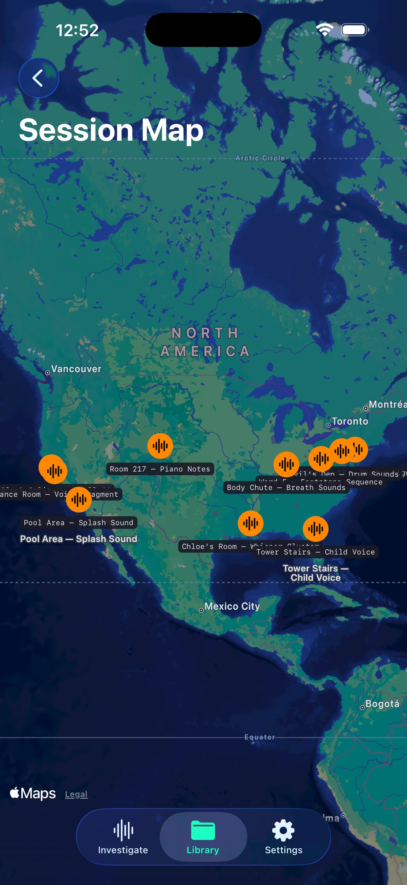 Investigation Map